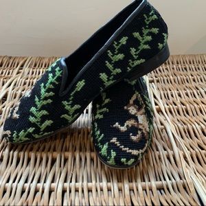 Worn once!  Needlepoint Loafers- size 6